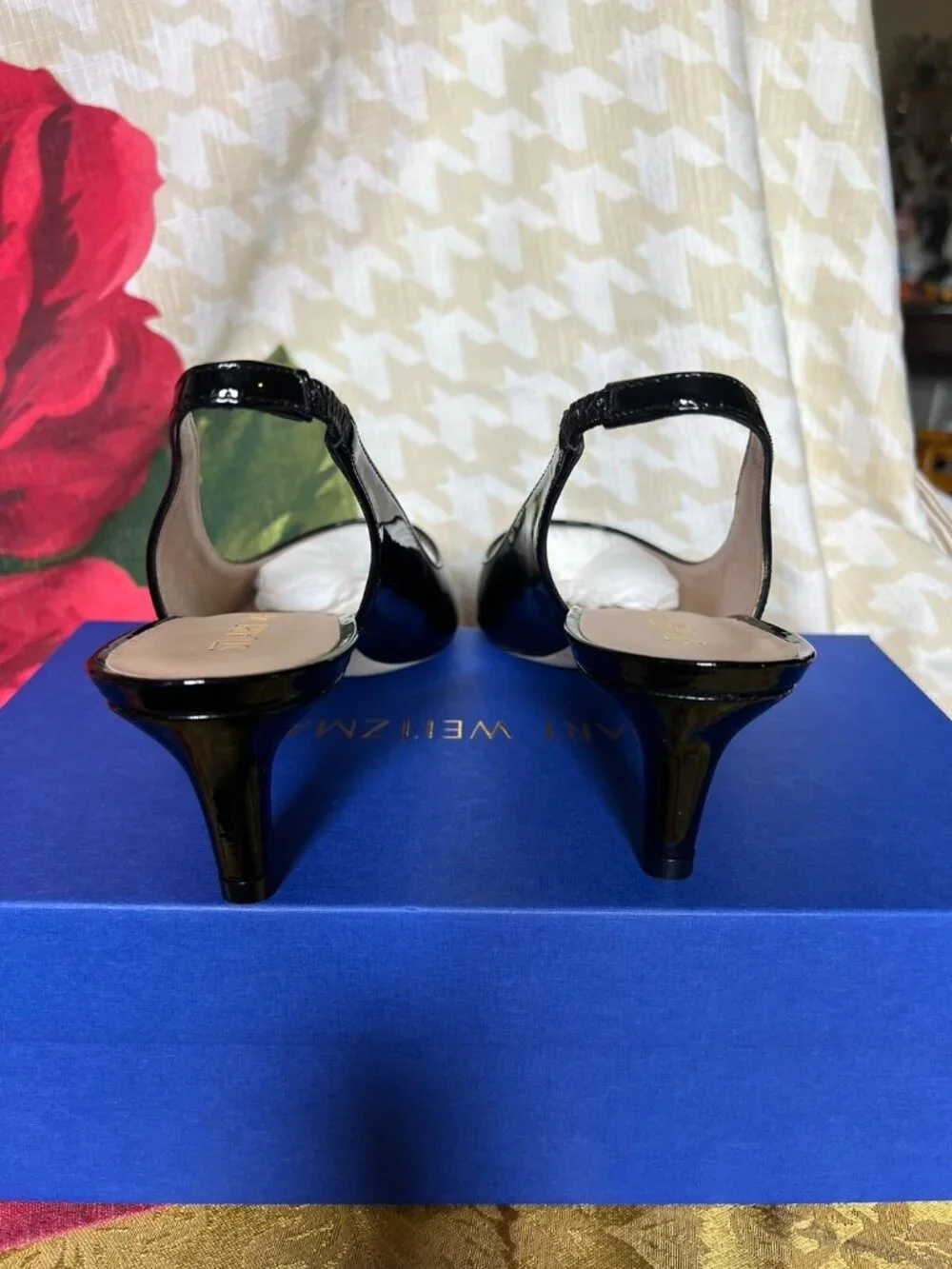 STUART WEITZMAN Stuart 50 Slingback pump Black/Patent Leather - Picture 7 of 9